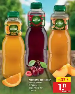 Netto Marken-Discount Albi Saft oder Nektar Angebot