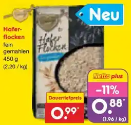 Netto Marken-Discount Haferflocken fein gemahlen Angebot