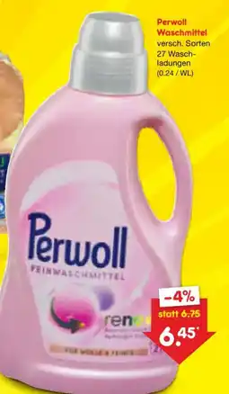 Netto Marken-Discount Perwoll Feinwaschmittel Angebot