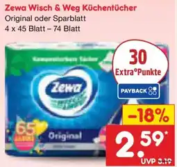 Netto Marken-Discount Zewa Wisch & Weg Küchentücher Angebot