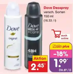 Netto Marken-Discount Dove Deospray Angebot