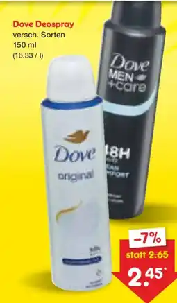 Netto Marken-Discount Dove Deospray Angebot