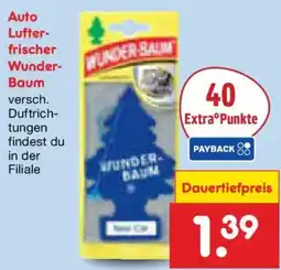 Netto Marken-Discount Auto Lufterfrischer Wunder-Baum Angebot