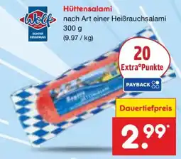 Netto Marken-Discount Wolf Hüt tensalami Angebot