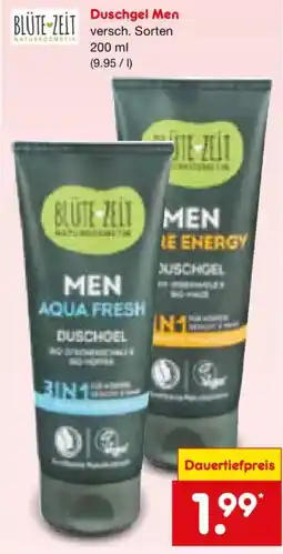 Netto Marken-Discount BLÜTE-ZEIT Duschgel Men Angebot