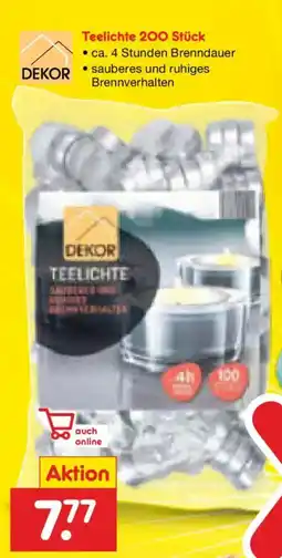Netto Marken-Discount DEKOR Teelichter Angebot