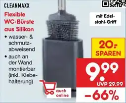 Netto Marken-Discount CLEANMAXX Flexible WC-Bürste aus Silikon Angebot