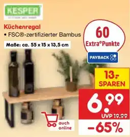 Netto Marken-Discount KESPER Küchenregal Angebot