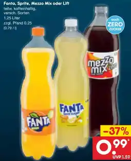 Netto Marken-Discount Fanta, Sprite, Mezzo Mix oder Lift Angebot