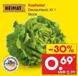 Netto Marken-Discount HEIMAT Kopfsalat Angebot