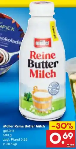 Netto Marken-Discount Müller Reine Butter Milch Angebot