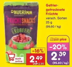 Netto Marken-Discount Nutririn Fruit Snacks Erdbeere Angebot