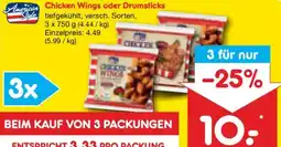 Netto Marken-Discount American Style Chicken Wings oder Drumsticks Angebot