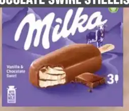 Handelshof Milka Stieleis Vanilla & Chocolate Swirl Angebot