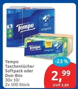 Budni Tempo taschentücher softpack Angebot