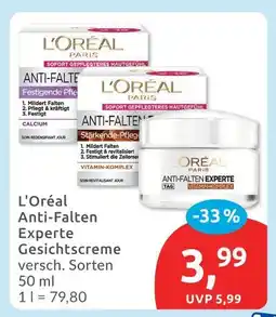 Budni L'oréal paris anti-falten experte gesichtscreme Angebot