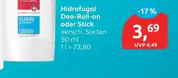 Budni Hidrofugal deo-roll-on oder stick Angebot