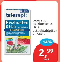 Budni Tetesept reizhusten & hals lutschtabletten Angebot