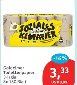 Budni Goldeimer toilettenpapier Angebot