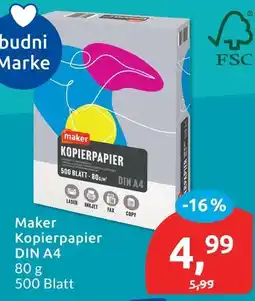 Budni Budni marke maker kopierpapier Angebot