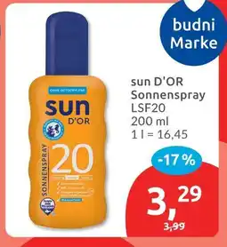 Budni Sun d'or sonnenspray Angebot