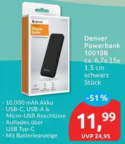 Budni Denver powerbank 10010b Angebot