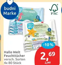 Budni Hallo welt feuchttücher Angebot
