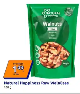 Action Natural happiness raw walnüsse Angebot