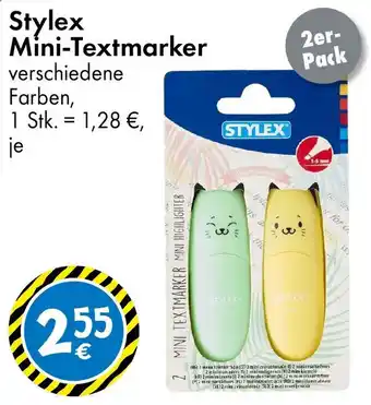 TEDi Stylex Mini-Textmarker Angebot