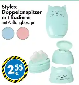 TEDi Stylex Doppelanspitzer mit Radierer Angebot