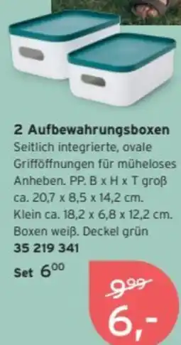 Tchibo 2 Aufbewahrungsboxen Angebot