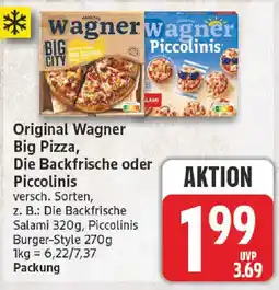 NP Discount Original Wagner Big Pizza, Die Backfrische oder Piccolinis Angebot