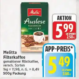 NP Discount Melitta Filterkaffee Angebot