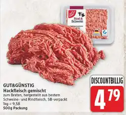 NP Discount GUT&GÜNSTIG Hackfleisch gemischt Angebot