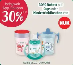 Rossmann Cups oder Kindertrinkflaschen von NUK Angebot