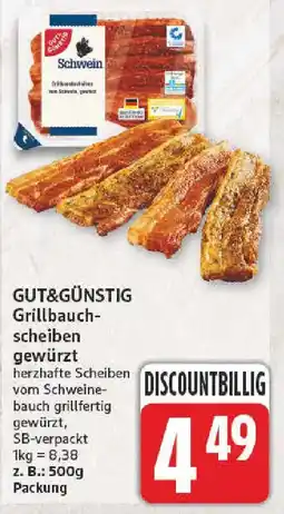NP Discount Schwein Grillbauchscheiben gewürzt Angebot