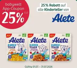 Rossmann Alete Kinder Teller Angebot