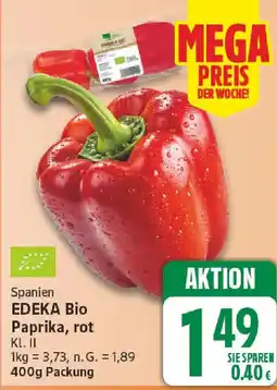 NP Discount EDEKA Bio Paprika, rot Angebot