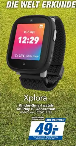Expert Xplora Kinder-Smartwatch X6 Play 2. Generation Angebot