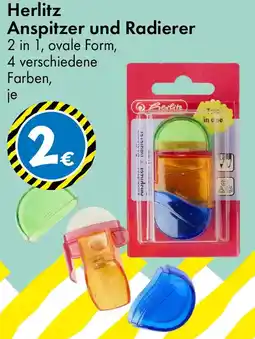 TEDi Herlitz Anspitzer und Radierer Angebot