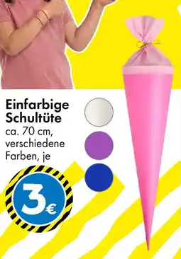 TEDi Einfarbige Schultüte Angebot