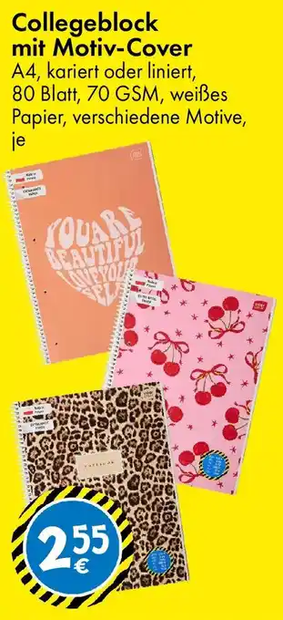 TEDi Collegeblock mit Motiv-Cover Angebot