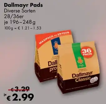 Travel Free Dallmayr Pads 28/36er je 196 - 248 g Angebot