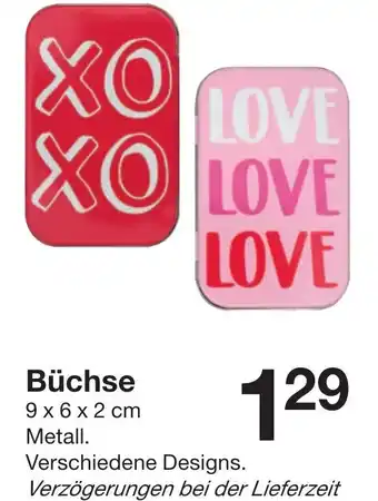 Zeeman Büsche 9 x 6 x 2 cm Metall. Angebot