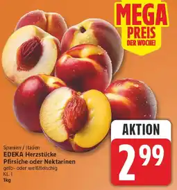 NP Discount EDEKA Herzstücke Pfirsiche oder Nektarinen Angebot