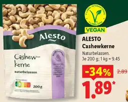 Lidl ALESTO Cashewkerne Angebot
