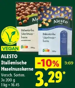 Lidl ALESTO Italienische Haselnusskerne Angebot