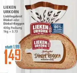 Klaas und Kock LIEKEN URKORN Lieblingsbrot Dinkel-Roggen Angebot