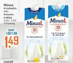 Klaas und Kock MinusL H-Vollmilch oder fettarme H-Milch Angebot
