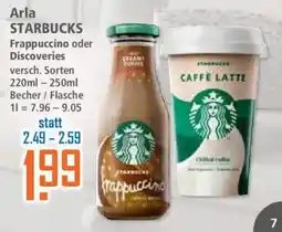 Klaas und Kock Arla STARBUCKS Frappuccino oder Discoveries Angebot